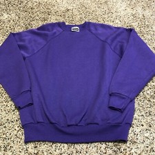 Tultex Vintage Made in USA Purple Crewneck Sweatshirt Blank Size Medium