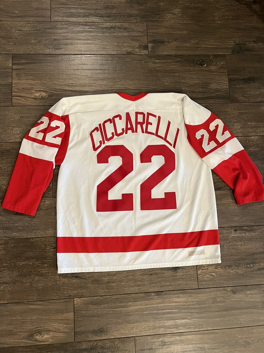 Vtg 90s CCM Maska Air Knit Detroit Red Wings Ciccarelli Hockey