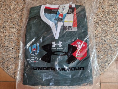 Under Armour Wales RWC 2019 Rugby Trikot Player issue away Test match jersey