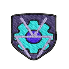 Gamer Logo Patch Embroidered Iron-On Applique Sci-fi Table-Top Darkness Cosplay