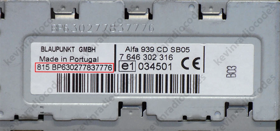 ✅ALFA ROMEO RADIO CODIGO DESBLOQUEO 147 156 159 166 BRERA GIULIETTA GT GTV MITO✅ - Imagen 2 de 4