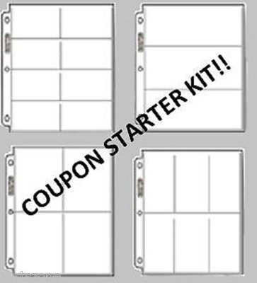 EXTREME COUPON SLEEVE VARIETY PACK 60 PAGES 5 sizes