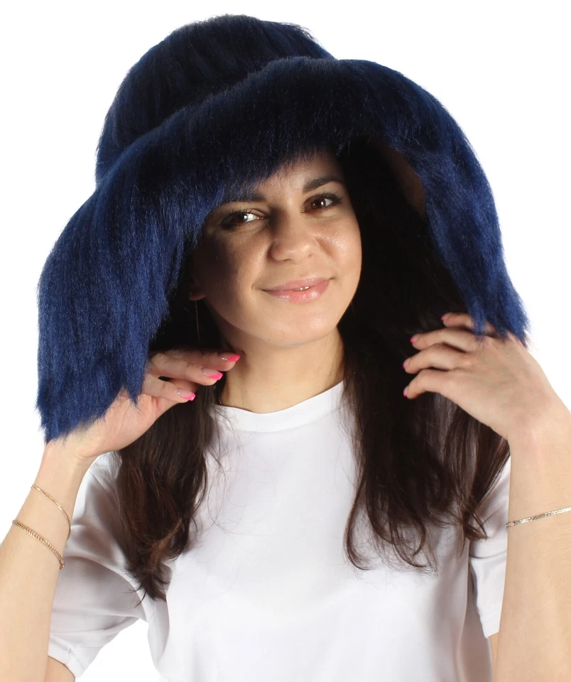 Adult Unisex White Furry Bucket Hat Cosplay Accessory | HA-039 - Image 2 of 4