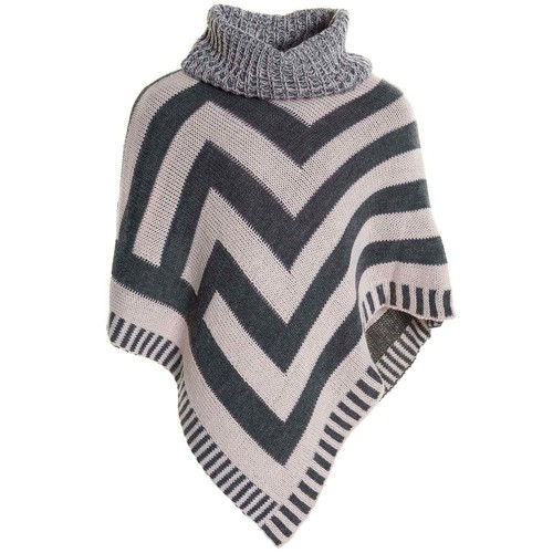 Knit Poncho Girl Shawl Collar Roll Neck Children Winter Girl 20193 - Picture 6 of 31