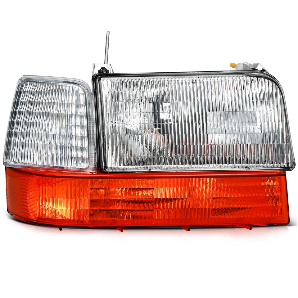 Par de montaje de faros halógenos para Ford F-Super Duty 1992 1993 1994 1995-1997 Foto 4 de 4