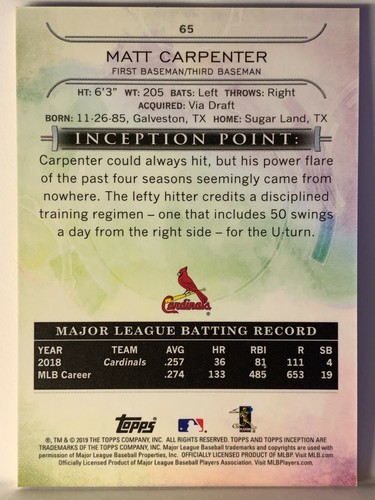 2019 Topps Inception Complete Your Set You Pick Base & Green Parallels (a122) - Picture 60 of 128