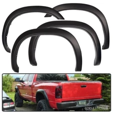 4PCs Factory Style Wheel Fender Flare Fit For 02-08 Ram 1500 03-09 Ram 2500 3500
