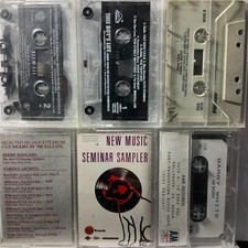 LOT OF 9 VINTAGE CASSETTES-ALL DEMOS AND/OR PROMOS AND/OR SAMPLERS-USED-RARE