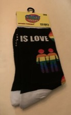Crazy Socks Express Yourself "Love Is Love" Novelty Crew Socks