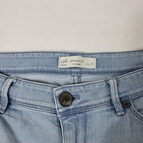 J Jill Cropped Jeans Damen Größe 6 Blau Helle Waschung Mid Rise Stretch Freizeit - Bild 5 von 11