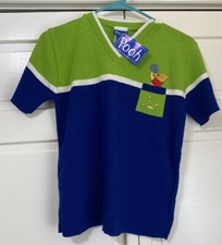 Vintage Winnie The Pooh Blue Youth Girls Sweater NOS Made in USA Large