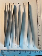1 on 2 Rat-Toothed Adson Tissue Forceps, 5 inch, Stainless Steel Set of 4 
