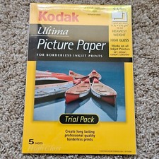 Kodak Ultima High Gloss Picture Paper for Inkjet Printers 4x6 Inch Color Last