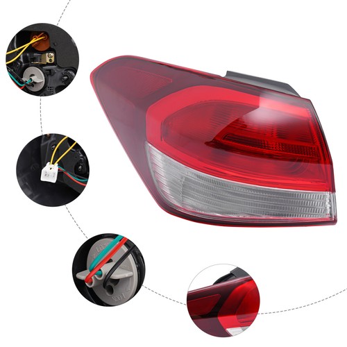 Left Outer Tail Light Driver Side For Kia Forte Sedan Halogen Rear Lamp 2017-18 - Picture 11 of 17