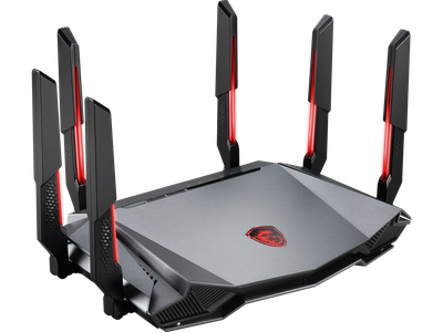 MSI RadiX AXE6600 WiFi 6E Tri-Band Gaming Router support 2.5GHz 