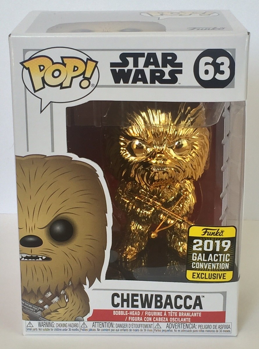 Star Wars FYE Celebration 2019 Exclusive Gold Chewbacca Funko Pop