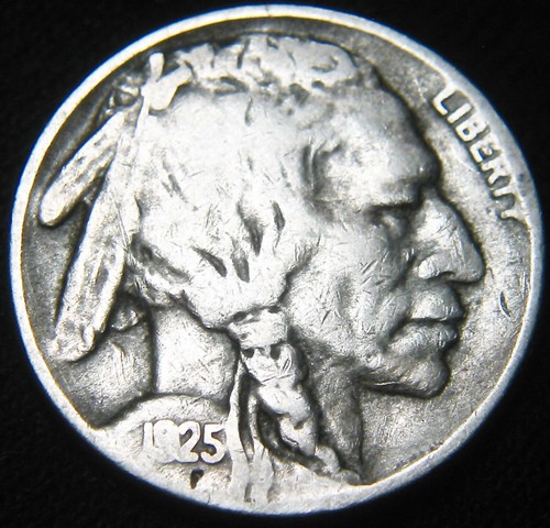 Original Tougher Date 1925-S BUFFALO NICKEL 5¢ FREE SHIPPING! KP62MN