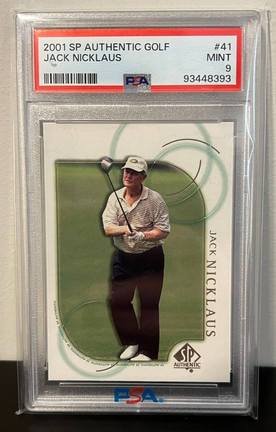 Jack Nicklaus 2001 Upper Deck SP Authentic Golf #41 PSA 9 MINT RARE