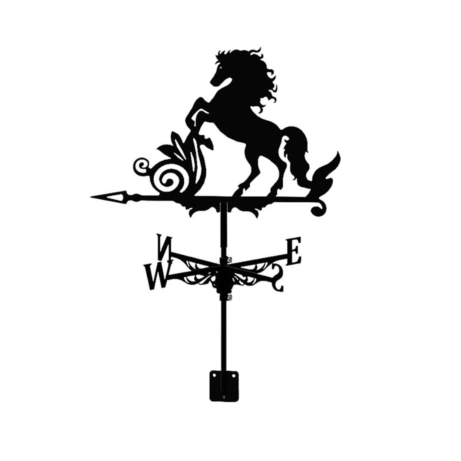Garden Stake Weather Vane,Horse Modeling Metal Iron Art Decor Outdoor