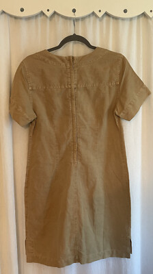j crew lace up linen dress Lace-up Dress In Structured Linen For Women