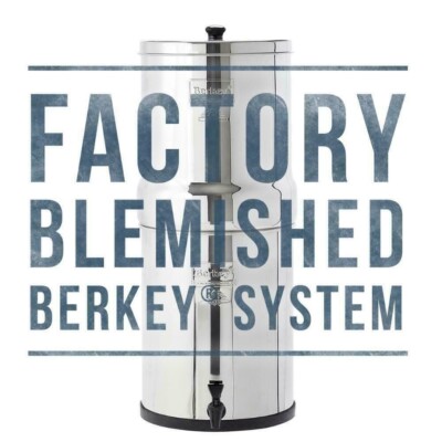 Berkey Water Filter System w/ 2 BB-9 Black Filters Authorized Factory Blemished
