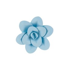 Mega Crafts - 8" Handmade Paper Pedal Flower - Aqua, 1PC