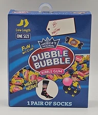 Sockopath Dubble Bubble Gum Novelty Sock Crew Length Adult Fits Most Adults