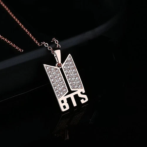 Silver Necklace Bangtan Boys Kpop BTS Chain Christmas Gift Charm Pendant S925