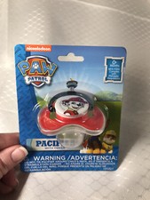 Nickelodeon Paw Patrol Baby Boy Infant Pacifier Binky Soother red Marshall Dog