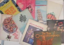 Lot of 9 Movie Souvenir Program Book, Sound of Music, Cleopatra, 10 Commandments