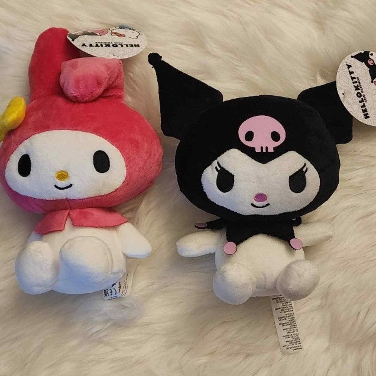 Kuromi & My Melody ぬいぐるみ 2体セット Sanrio, my melody and Kuromi duo bundle plush | eBay