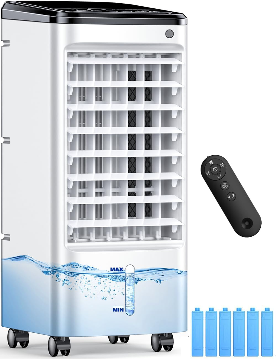 Evaporative Air Cooler, Swamp Cooler Air Conditioner W/ 12H Timer