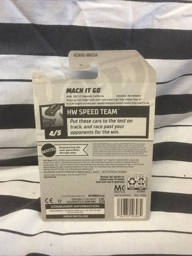 Hot Wheels Mach It Go HW Speed Team 4/5 71/250 - grau orange - Bild 3 von 3