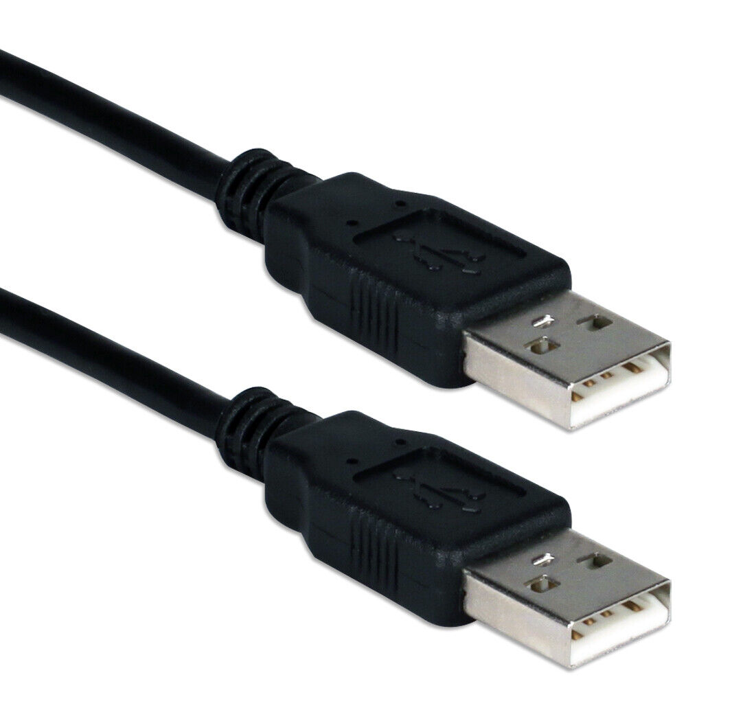 6 Ft USB 2.0 High-Speed Type A Male to Male Black Cable
