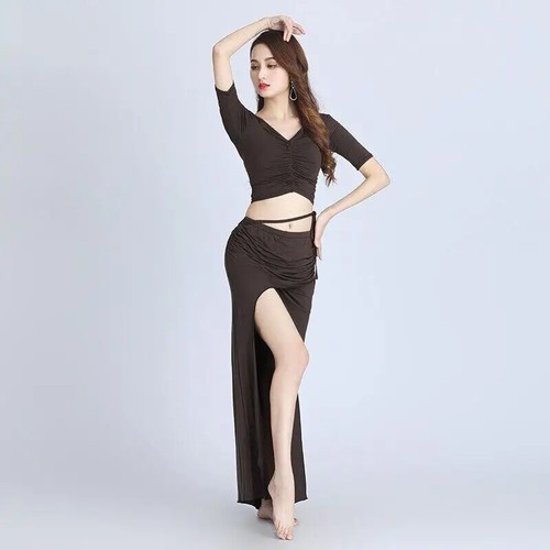 New Belly Dance Practice Dance Suit Suit Belly Dance Top Skirt Performance Suit - Imagen 7 de 34