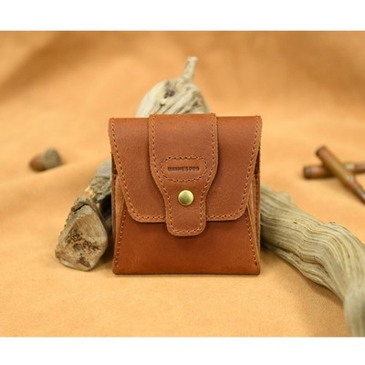 6 Loops Leather Rifle Cartridge Holder Shooting Ammo Belt Bag for .308.223.44MAG