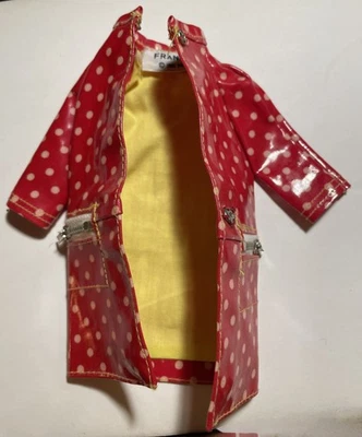 Habit pluie poupée mannequin Barbie Francie Polka 1966 #1255 - Photo 1/4