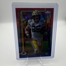 Topps Chrome 2025 Tucker Kraft Packers #108 Red White And Blue Refractor