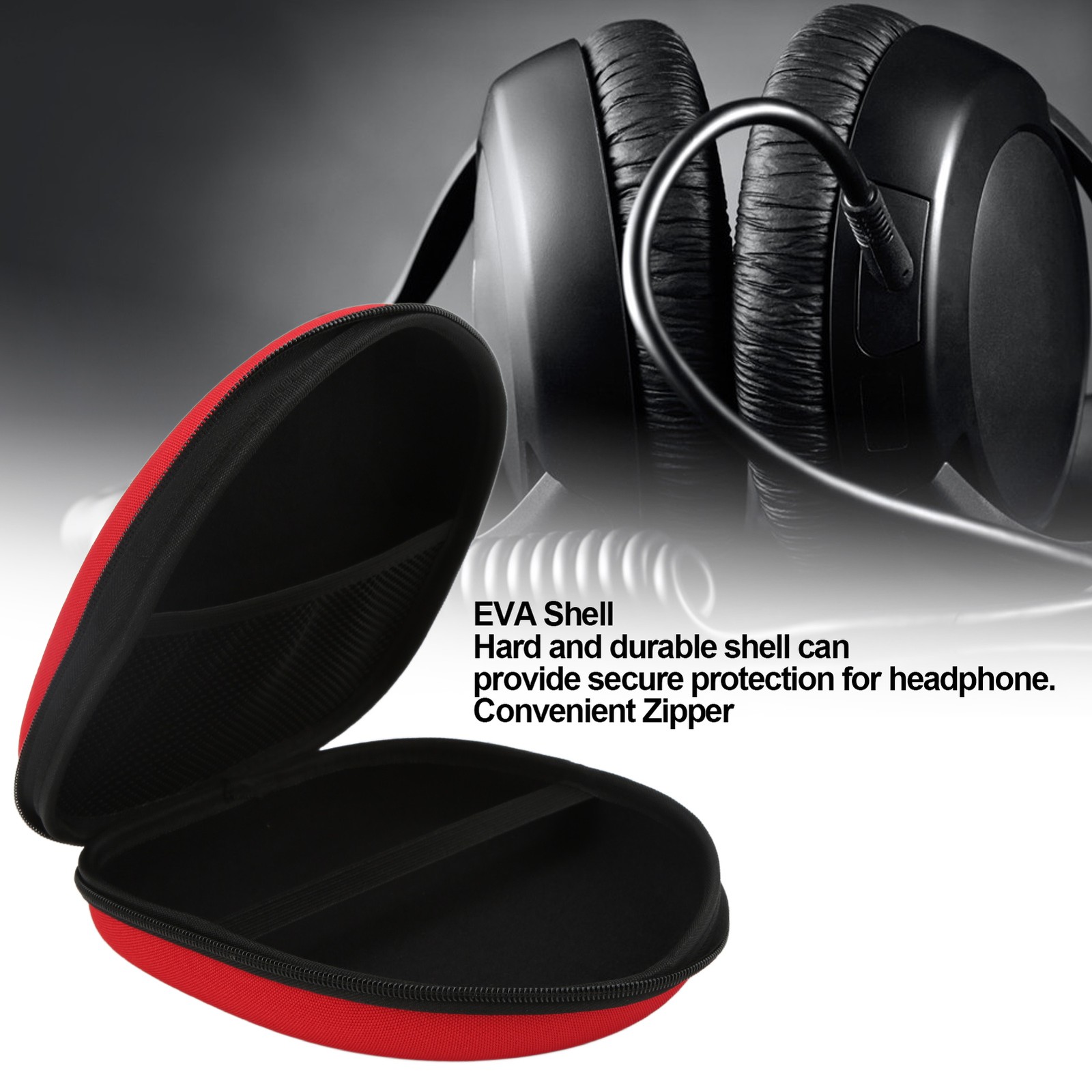 Headphone Case EVA Shell Headset Travel Storage Bag Carrying Pouch For MDRXB450