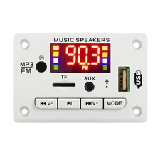 12V Bluetooth 5.0 USB AUX TF FM Car Audio Digital Decoder Board Module new