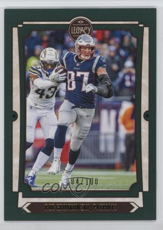 2019 Panini Legacy Green 4/100 Rob Gronkowski #69 1m5u
