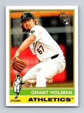 #40 2025 Topps Heritage BASE  Grant Holman RC Athletics