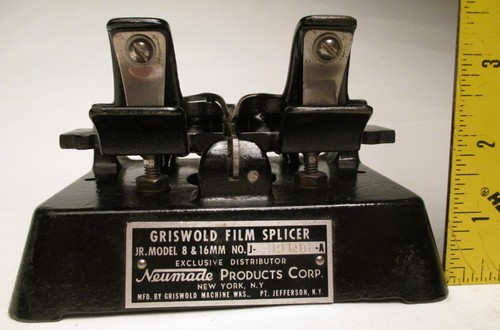 Vintage Griswold Film Splicer 8 & 16 MM Model #J-39196-A by Neumade Products