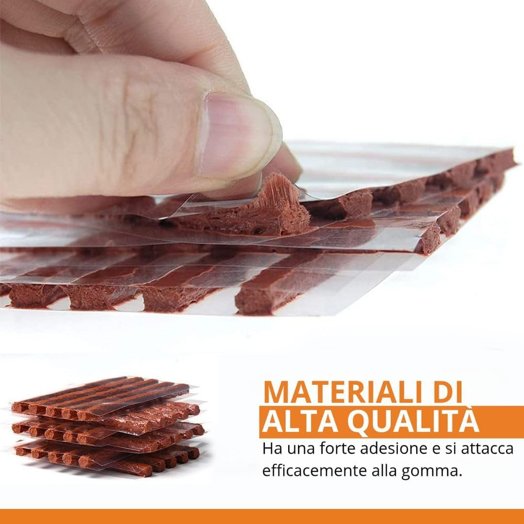 Kit Riparazione Pneumatici Auto - Kit Foratura Moto - Riparazioni in 15 Minuti - - Miniatura 2