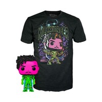 Funko Pop! & Tee (Adult): Marvel What If...? - Infinity Killmonger (Blacklight)