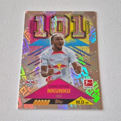 MATCH ATTAX  2022/ 2023 - CLUB 100 - RB LEIPZIG  - CHRISTOPHER NKUNKU  !!