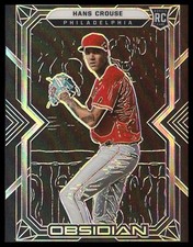 Hans Crouse 2022 Panini Chronicles Obsidian Rookie Card!!. rookie card picture