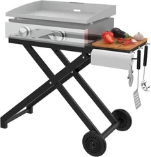 Griddle Stand for Blackstone 22 17 Inch Tabletop Grill, Heavy-Duty Foldable Grid