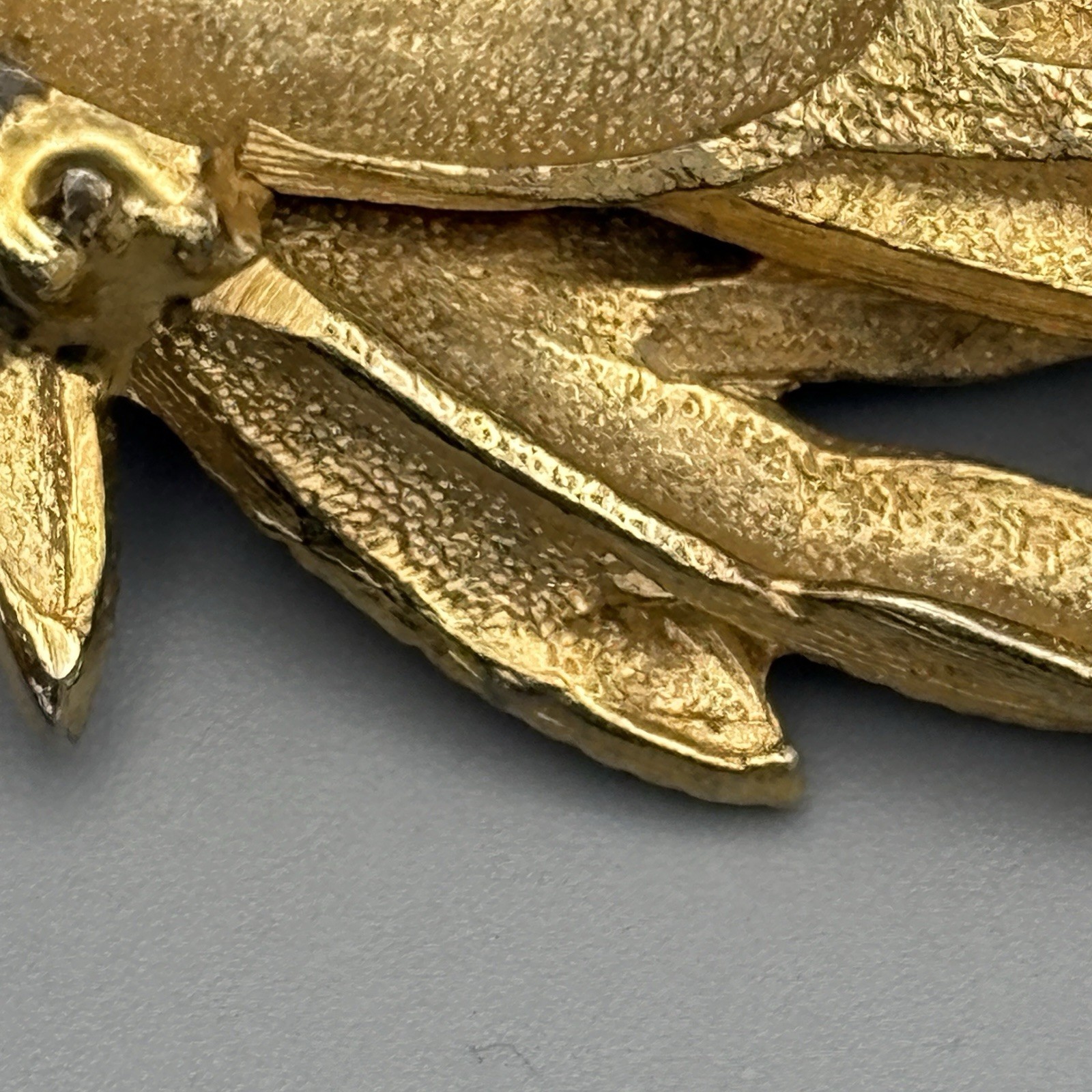 Large St Labre Signed Brooch Three Dimensional Bl… - image 6