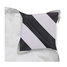 Reversible Light Control Panel Fabric   White Reflector / Black Absorber